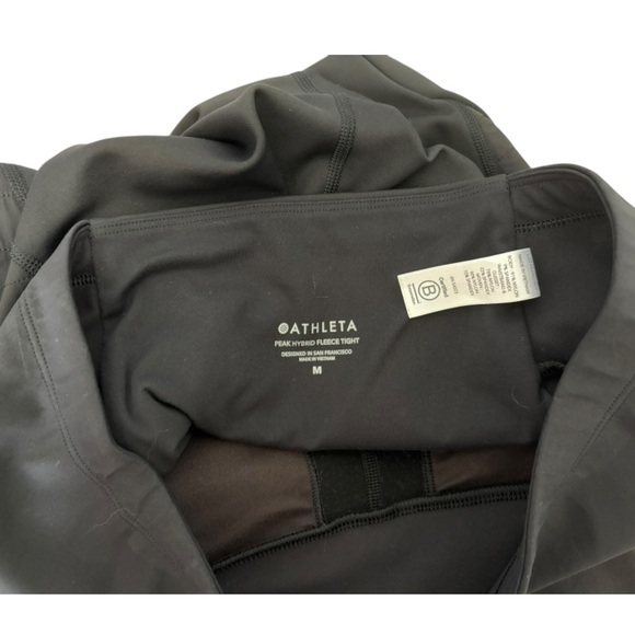 ATHLETA PEAK HYBRID‎ FLEECE TIGHT BLACK - Picture 9 of 9